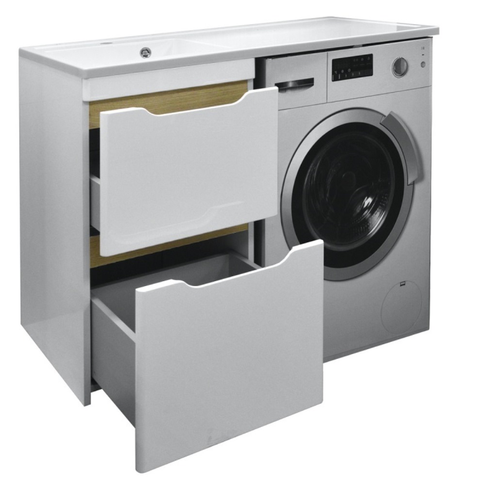 Тумба напольная Azario Magenta 120 левый под стиральную машину с раковиной CS00078395 Тумба напольная Azario Magenta 120 левый под стиральную машину с раковиной CS00078395 — изображение 2