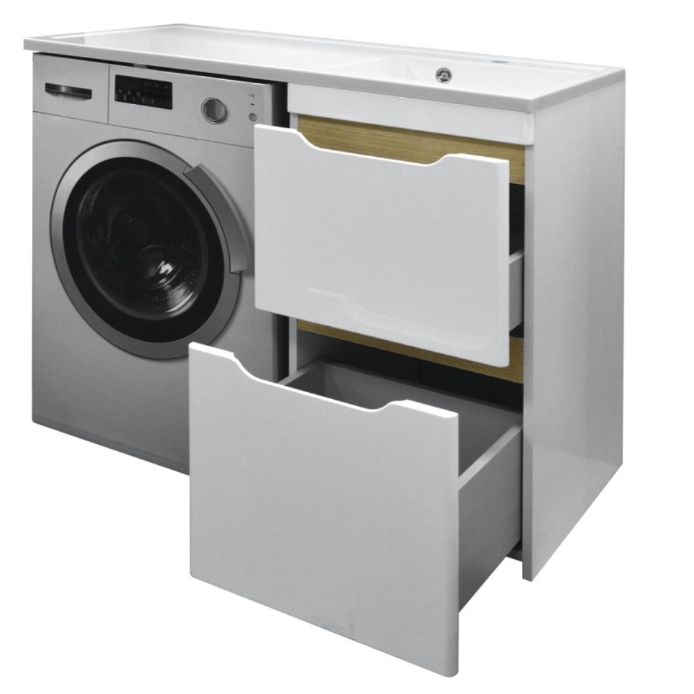 Тумба напольная Azario Magenta 110 правая под стиральную машину с раковиной CS00079140 Тумба напольная Azario Magenta 110 правая под стиральную машину с раковиной CS00079140 — изображение 2