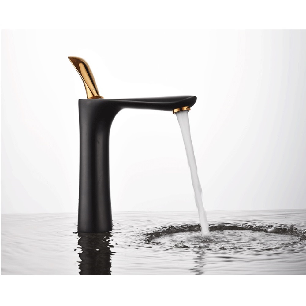 Смеситель для раковины D&K Venice Baciano Черный / Золото DA1032659 Смеситель для раковины D&K Venice Baciano Черный / Золото DA1032659 — изображение 2