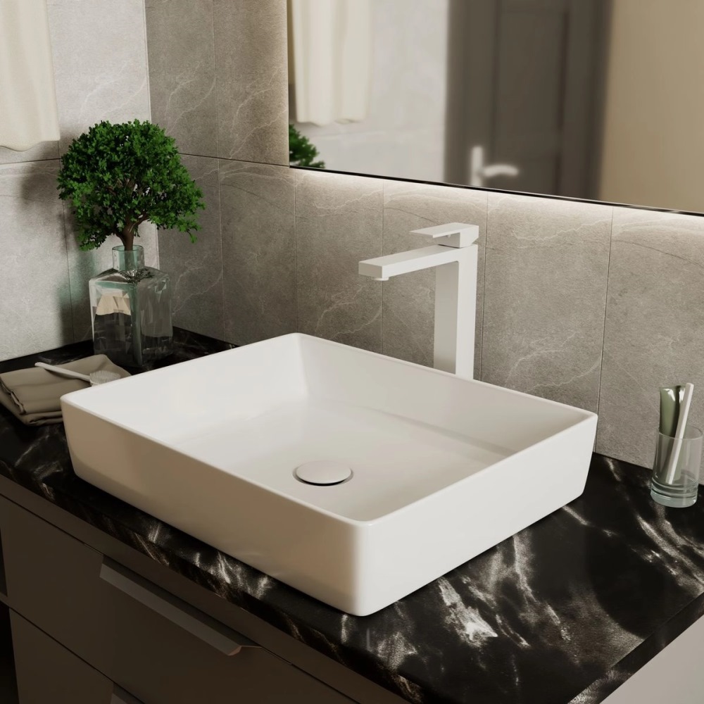 Смеситель для раковины D&K Bayern.Liszt Белый матовый DA1512008 Смеситель для раковины D&K Bayern.Liszt Белый матовый DA1512008 — изображение 2