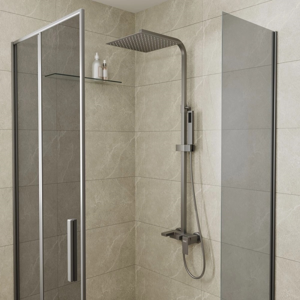 Душевая система D&K Bayern.Liszt с изливом Графит матовый DA1513706A04 Душевая система D&K Bayern.Liszt с изливом Графит матовый DA1513706A04 — изображение 2