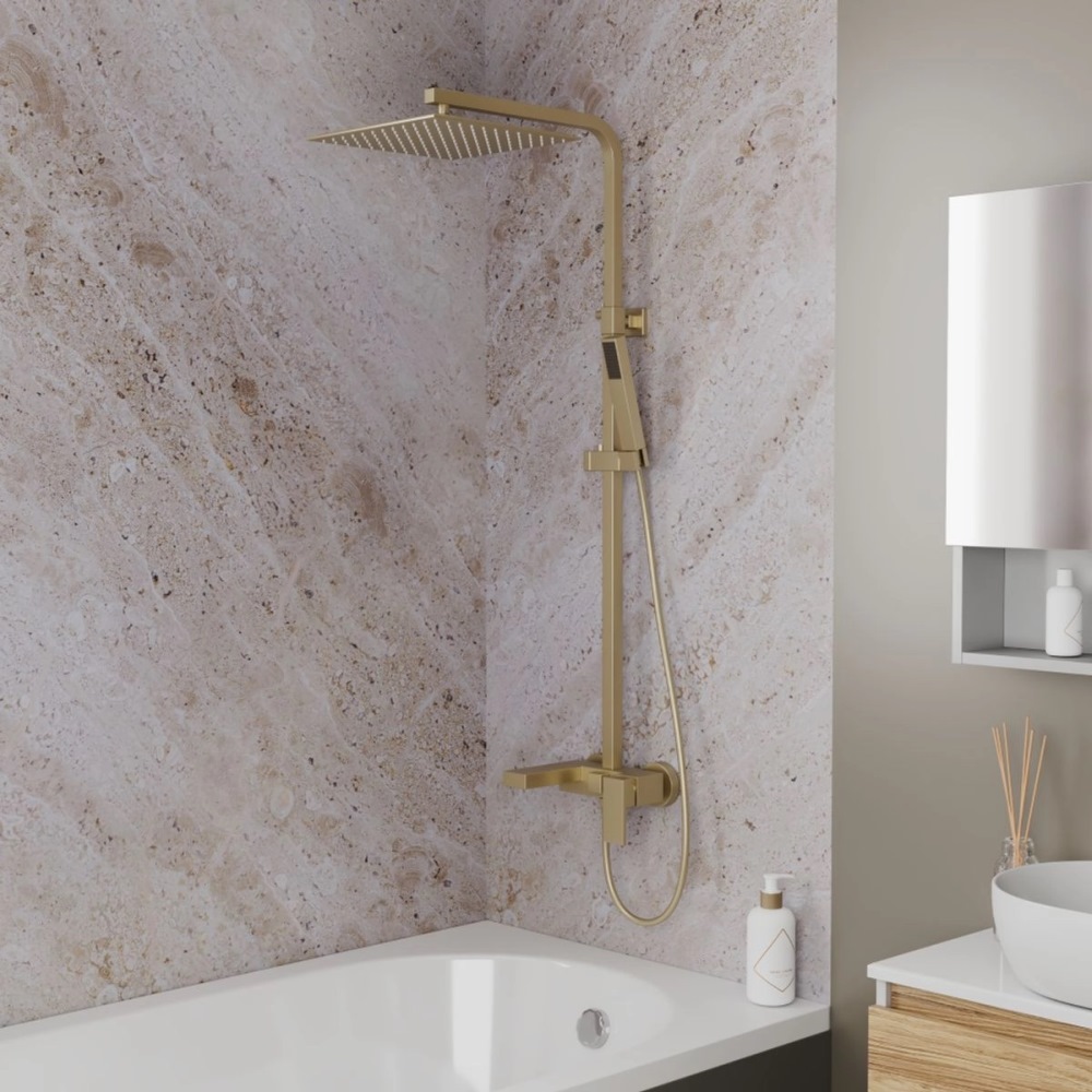 Душевая система D&K Bayern.Liszt с изливом Золото матовое DA1513707A04 Душевая система D&K Bayern.Liszt с изливом Золото матовое DA1513707A04 — изображение 2