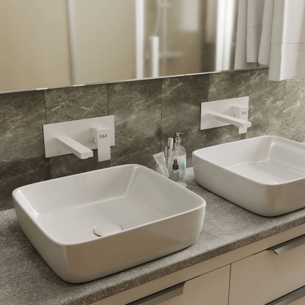 Смеситель встраиваемый D&K Bayern.Liszt для раковины Белый матовый DA1514408 Смеситель встраиваемый D&K Bayern.Liszt для раковины Белый матовый DA1514408 — изображение 2