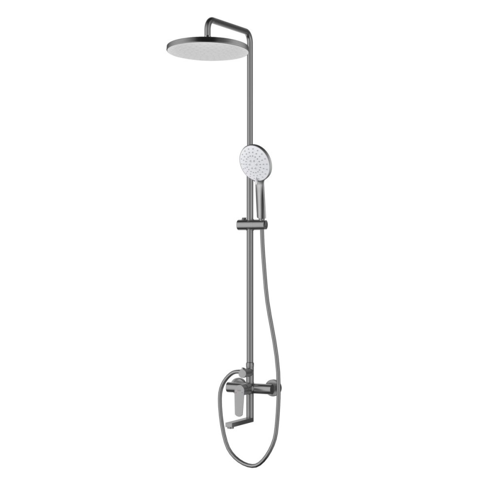 Душевая система D&K Bayern.Munchen с изливом Графит матовый DA1563706B18 Душевая система D&K Bayern.Munchen с изливом Графит матовый DA1563706B18