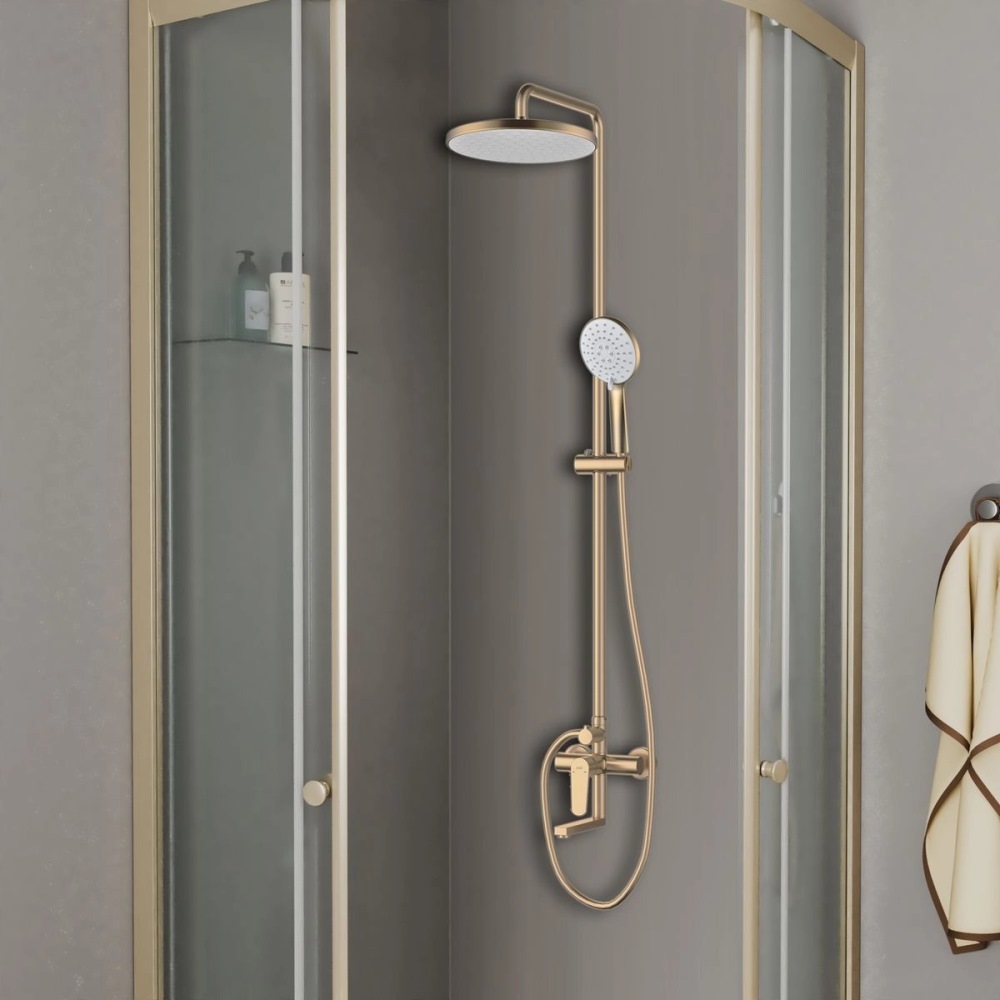 Душевая система D&K Bayern.Munchen с изливом Золото матовое DA1563707B18 Душевая система D&K Bayern.Munchen с изливом Золото матовое DA1563707B18 — изображение 2