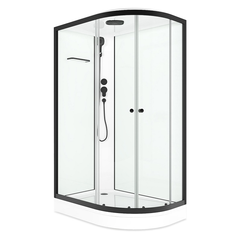 Душевая кабина Domani-Spa Delight Slim 120х80 левая Черный / Прозрачное, Поддон низкий, DS01DS128LLWCl00.Gt-Black Душевая кабина Domani-Spa Delight Slim 120х80 левая Черный / Прозрачное, Поддон низкий, DS01DS128LLWCl00.Gt-Black