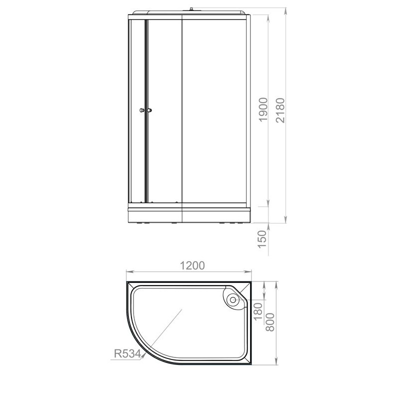 Душевая кабина Domani-Spa Delight Slim 120х80 правая Черный / Прозрачное, Поддон низкий, DS01DS128RLWCl00.Gt-Black Душевая кабина Domani-Spa Delight Slim 120х80 правая Черный / Прозрачное, Поддон низкий, DS01DS128RLWCl00.Gt-Black — изображение 4