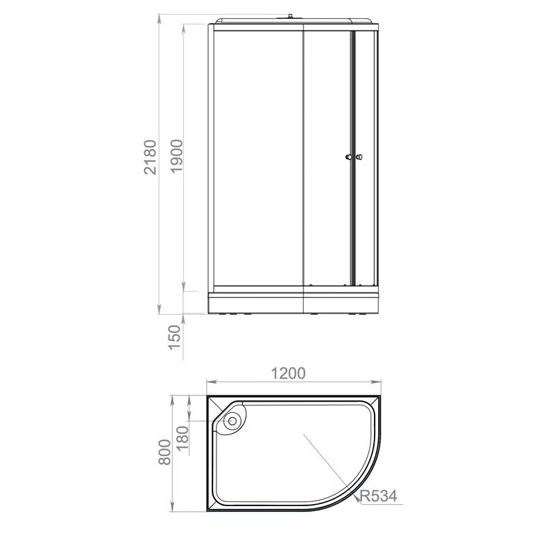Душевая кабина Domani-Spa Delight Slim 120х80 правая Белый / Прозрачное, Поддон низкий, DS01DS128RLWCl00 Душевая кабина Domani-Spa Delight Slim 120х80 правая Белый / Прозрачное, Поддон низкий, DS01DS128RLWCl00 — изображение 4