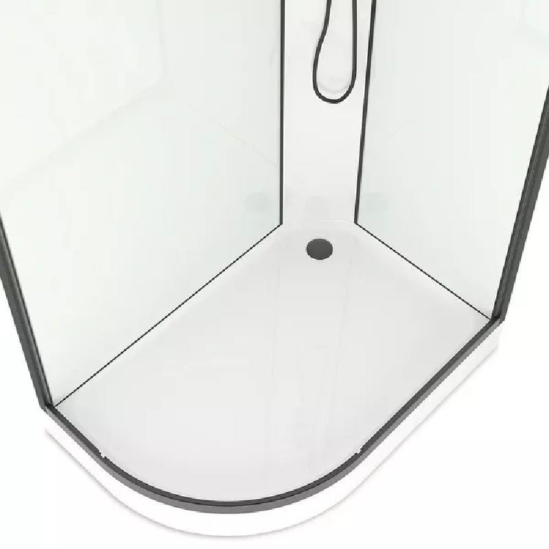 Душевая кабина Domani-Spa Delight Slim 120х80 правая Черный / Матовое, Поддон низкий, DS01DS128RLWM00.Gt-Black Душевая кабина Domani-Spa Delight Slim 120х80 правая Черный / Матовое, Поддон низкий, DS01DS128RLWM00.Gt-Black — изображение 3