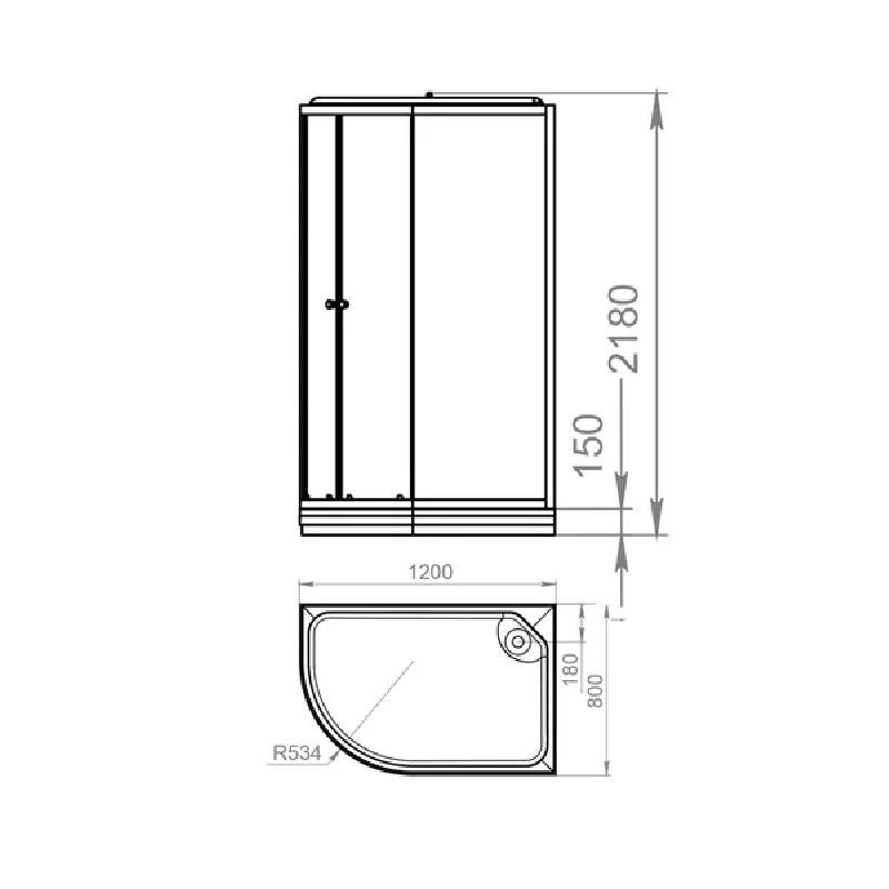 Душевая кабина Domani-Spa Delight Slim 120х80 правая Черный / Матовое, Поддон низкий, DS01DS128RLWM00.Gt-Black Душевая кабина Domani-Spa Delight Slim 120х80 правая Черный / Матовое, Поддон низкий, DS01DS128RLWM00.Gt-Black — изображение 4