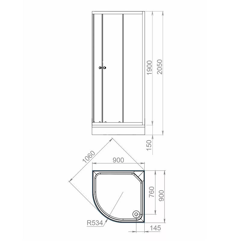 Душевая кабина Domani-Spa Eko Delight Slim 90х90 Белый / Матовое, Поддон низкий, DS01EcDS99LWM00 Душевая кабина Domani-Spa Eko Delight Slim 90х90 Белый / Матовое, Поддон низкий, DS01EcDS99LWM00 — изображение 4