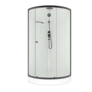 Душевая кабина Domani-Spa Simple 90х90 Черный / Прозрачное, Поддон низкий, DS01Sm99LWCl00.Gt-V1.2-Black Душевая кабина Domani-Spa Simple 90х90 Черный / Прозрачное, Поддон низкий, DS01Sm99LWCl00.Gt-V1.2-Black