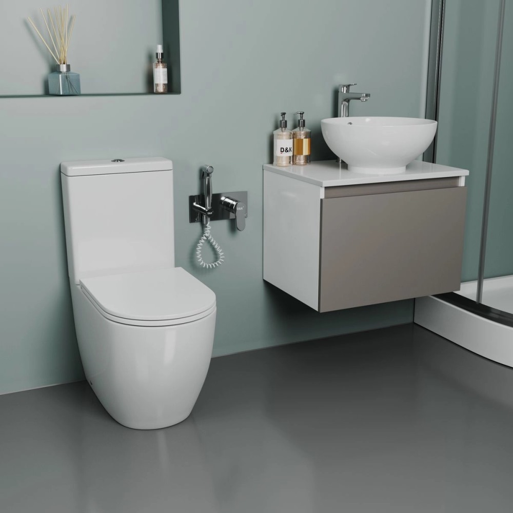 Унитаз-компакт D&K Matrix Белый глянцевый DT1397516 Унитаз-компакт D&K Matrix Белый глянцевый DT1397516 — изображение 4