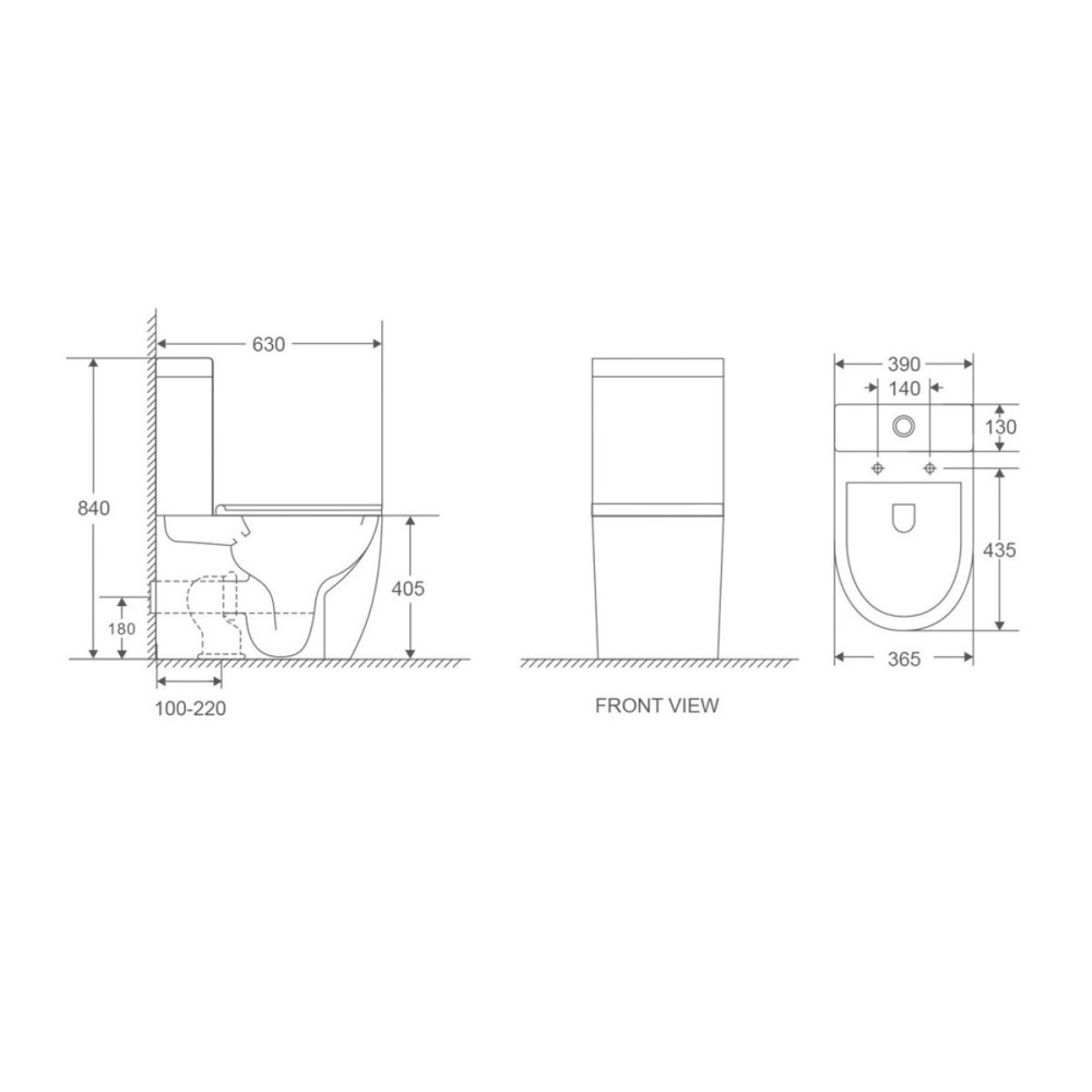 Унитаз-компакт D&K Matrix Белый глянцевый DT1397516 Унитаз-компакт D&K Matrix Белый глянцевый DT1397516 — изображение 5