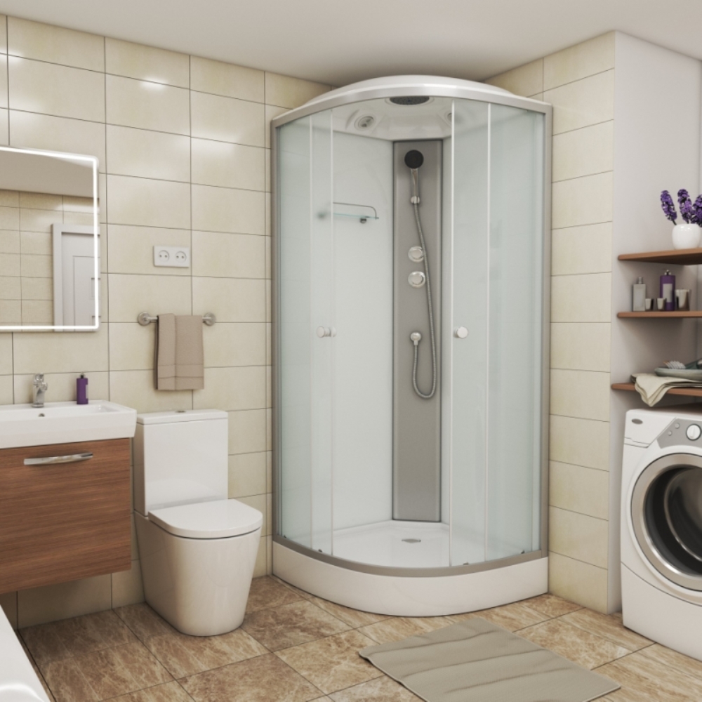 Душевая кабина Niagara Eco 80х80 Хром / Матовое E80/13/MT Душевая кабина Niagara Eco 80х80 Хром / Матовое E80/13/MT — изображение 2