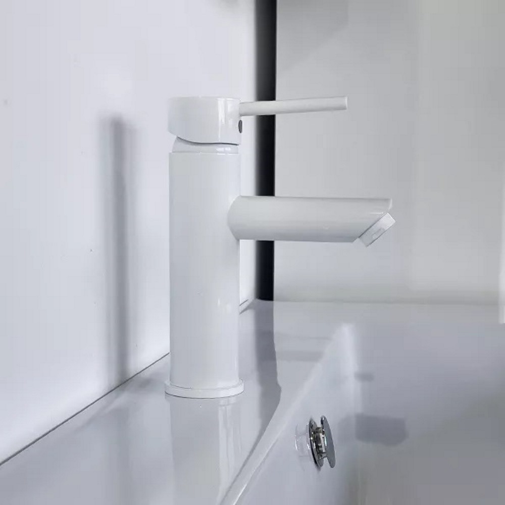 Смеситель для раковины Comforty FC018 Белый глянцевый FC018A-CKBT Смеситель для раковины Comforty FC018 Белый глянцевый FC018A-CKBT