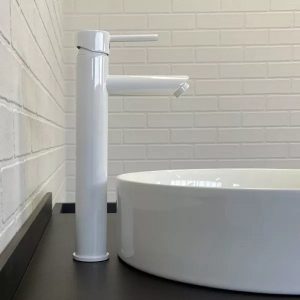 Смеситель для раковины Comforty FC018 Белый глянцевый FC018B-CKBT