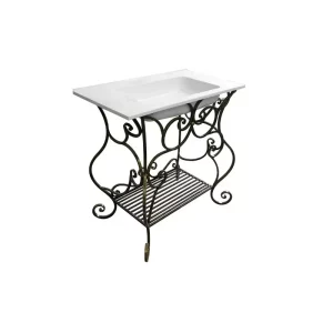 Кованая подставка Эстет для раковины Каре Патина ФР-00001028-3