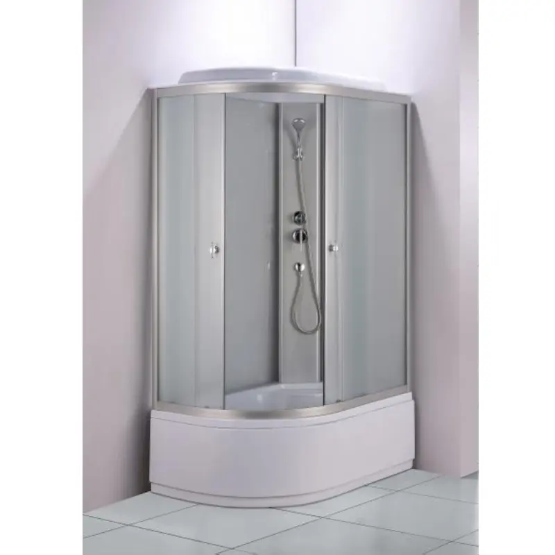 Душевая кабина Водный мир 120х80, Хром / Матовое, Высокий поддон правая Душевая кабина Водный мир 120х80, Хром / Матовое, Высокий поддон правая