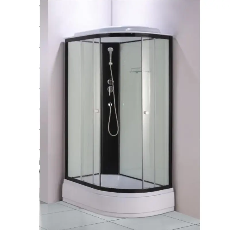 Душевая кабина Водный мир 120х80, Черный / Прозрачное, Низкий поддон левая Душевая кабина Водный мир 120х80, Черный / Прозрачное, Низкий поддон левая