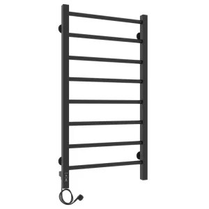 Полотенцесушитель электрический Laris Феличия П8 80х40 левый Черный матовый 73207612 Полотенцесушитель электрический Laris Феличия П8 80х40 левый Черный матовый 73207612