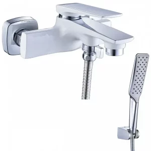 Смеситель для ванны Lemark Allegro Хром / Белый LM5914CW Смеситель для ванны Lemark Allegro Хром / Белый LM5914CW