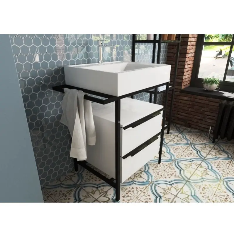 Тумба напольная Эстет Comfort Loft 70,8 с раковиной Черный ФР-00003613 Тумба напольная Эстет Comfort Loft 70,8 с раковиной Черный ФР-00003613