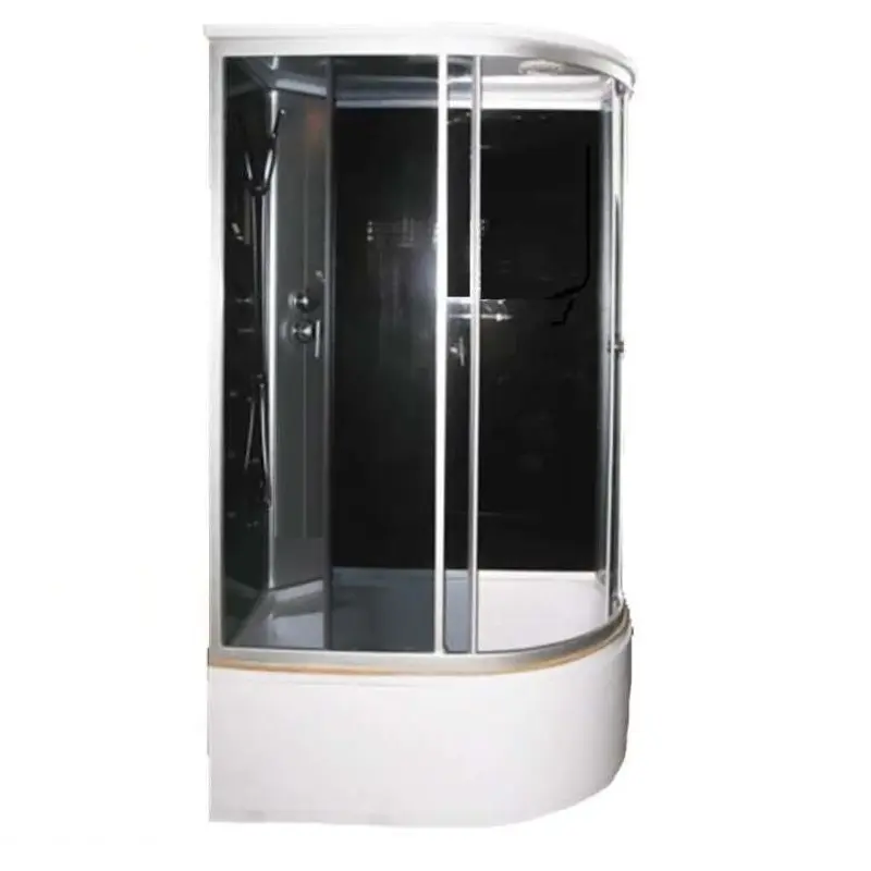 Душевая кабина Водный мир 120х80, Хром / Тонированное, Высокий поддон левая Душевая кабина Водный мир 120х80, Хром / Тонированное, Высокий поддон левая