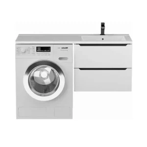 Тумба подвесная Uperwood Tanos 120 + раковина Cosmos Белый / Графит