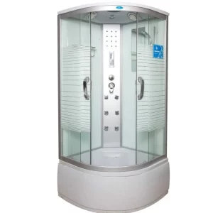 Душевая кабина Водный мир 100х100, Хром / Матовое, Высокий поддон Душевая кабина Водный мир 100х100, Хром / Матовое, Высокий поддон