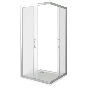 Душевой уголок Bas Latte 90х185 Хром / Грейп