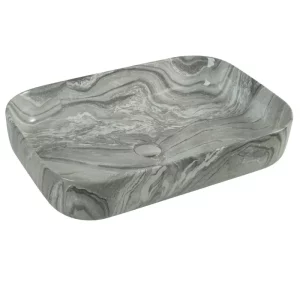 Раковина накладная Azario AZ 60,5х42,5 Серый мрамор AZ-78625