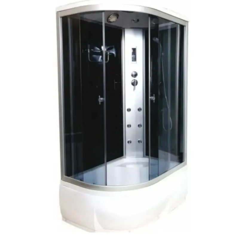 Душевая кабина Водный мир 120х80, Хром / Тонированное, Высокий поддон правая Душевая кабина Водный мир 120х80, Хром / Тонированное, Высокий поддон правая