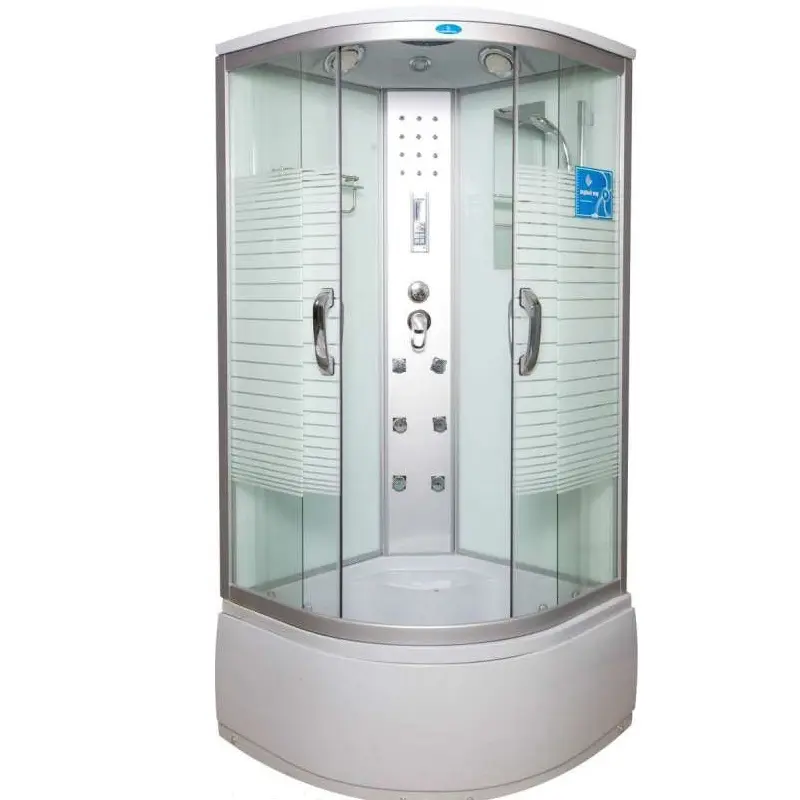 Душевая кабина Водный мир 90х90, Хром / Матовое, Высокий поддон Душевая кабина Водный мир 90х90, Хром / Матовое, Высокий поддон