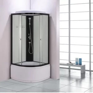 Душевая кабина Водный мир 100х100, Черный / Прозрачное, Высокий поддон Душевая кабина Водный мир 100х100, Черный / Прозрачное, Высокий поддон
