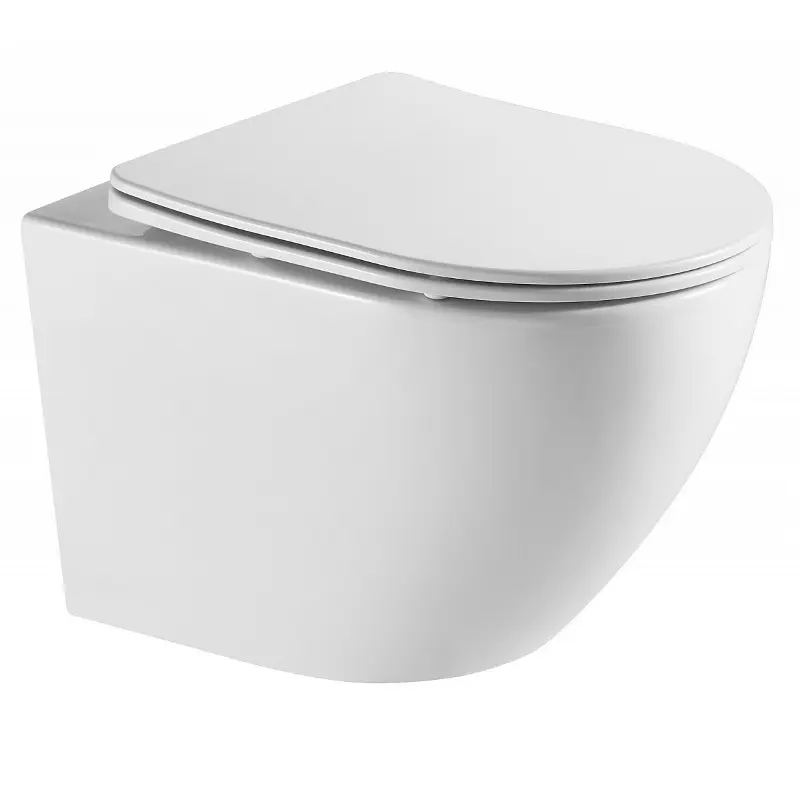 Унитаз подвесной Azario Grado + с сиденьем Белый AZ-0046-UQ Унитаз подвесной Azario Grado + с сиденьем Белый AZ-0046-UQ