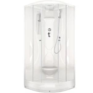 Душевая кабина Domani-Spa Elegance V1.2 без электрики 90х90 Белый, Поддон низкий Душевая кабина Domani-Spa Elegance V1.2 без электрики 90х90 Белый, Поддон низкий