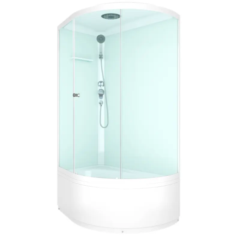 Душевая кабина Domani-Spa Simple high левая без электрики 120х80 Белый, Поддон высокий Душевая кабина Domani-Spa Simple high левая без электрики 120х80 Белый, Поддон высокий