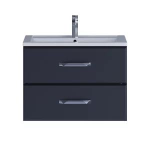 Тумба подвесная Uperwood Foster 69,4 + раковина  Черный матовый