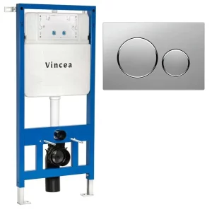 Инсталляция Vincea 601 для скрытого монтажа + клавиша смыва 005 Хром глянцевый VIS-601+VFP-005CH