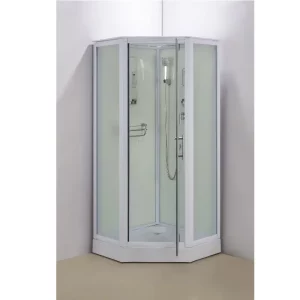 Душевая кабина Водный мир 100х100 ,Белый / Матовое, Низкий поддон Душевая кабина Водный мир 100х100 ,Белый / Матовое, Низкий поддон