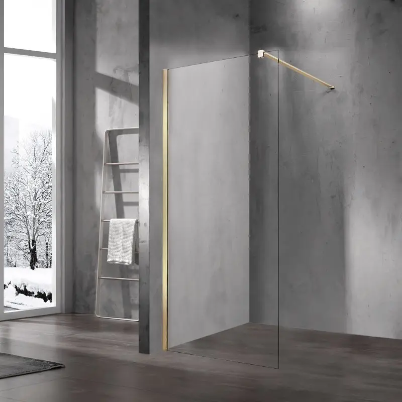 Душевая перегородка Vincea Walk-In VSW-1H 90 Золото матовое / Прозрачное VSW-1H900CLG Душевая перегородка Vincea Walk-In VSW-1H 90 Золото матовое / Прозрачное VSW-1H900CLG