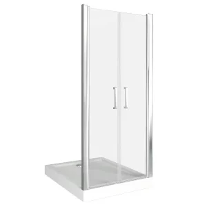 Душевая дверь Bas Pandora 100х185 Хром / Прозрачное Душевая дверь Bas Pandora 100х185 Хром / Прозрачное