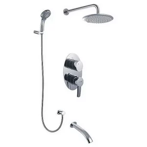 Душевой комплект Lemark Atlantiss с ручным и тропическим душем LM3222C