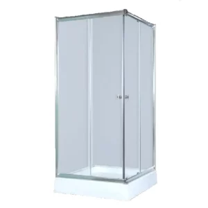 Душевой уголок Водный мир 90х90 с поддоном  Хром / Матовое
