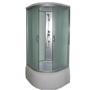 Душевая кабина Водный мир 100х100, Хром / Матовое, Высокий поддон Душевая кабина Водный мир 100х100, Хром / Матовое, Высокий поддон