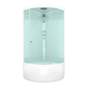 Душевая кабина Domani-Spa Simple high без электрики 100х100 Белый, Поддон высокий Душевая кабина Domani-Spa Simple high без электрики 100х100 Белый, Поддон высокий