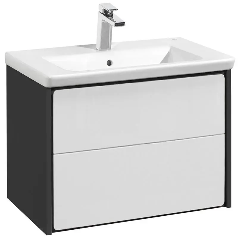 Тумба подвесная Roca Ronda 60 Белый глянцевый / Антрацит ZRU9302963 Тумба подвесная Roca Ronda 60 Белый глянцевый / Антрацит ZRU9302963