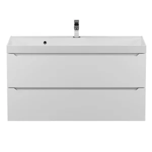 Тумба подвесная Uperwood Tanos 100 + раковина Classic  Белый