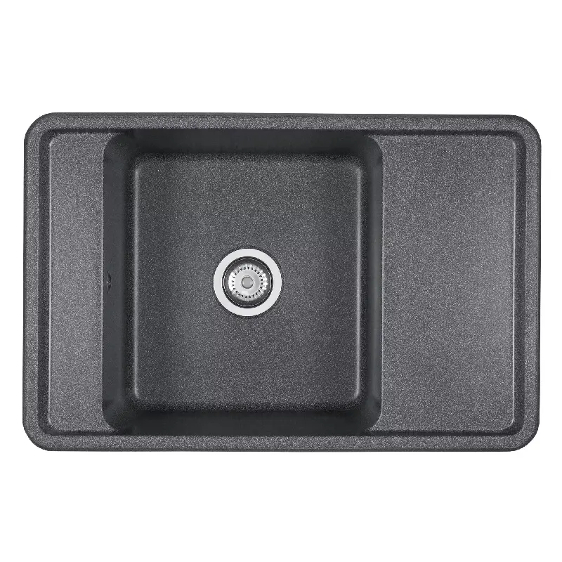 Мойка кухонная Aquaton Беллис 78 Графит 1A725032BS210 Мойка кухонная Aquaton Беллис 78 Графит 1A725032BS210